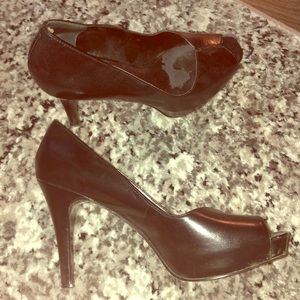 Nine West Pumps. Black open toe